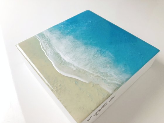 White Sand Beach #16 Seascape Painting