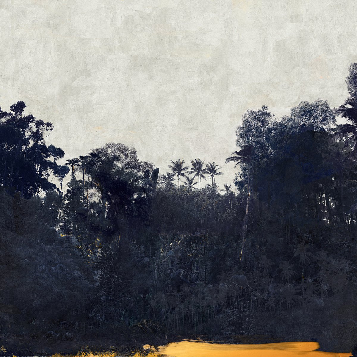 Impressionistic Landscape Photograph By Nadia Attura, 35 X 35", Verde, Original Artwork