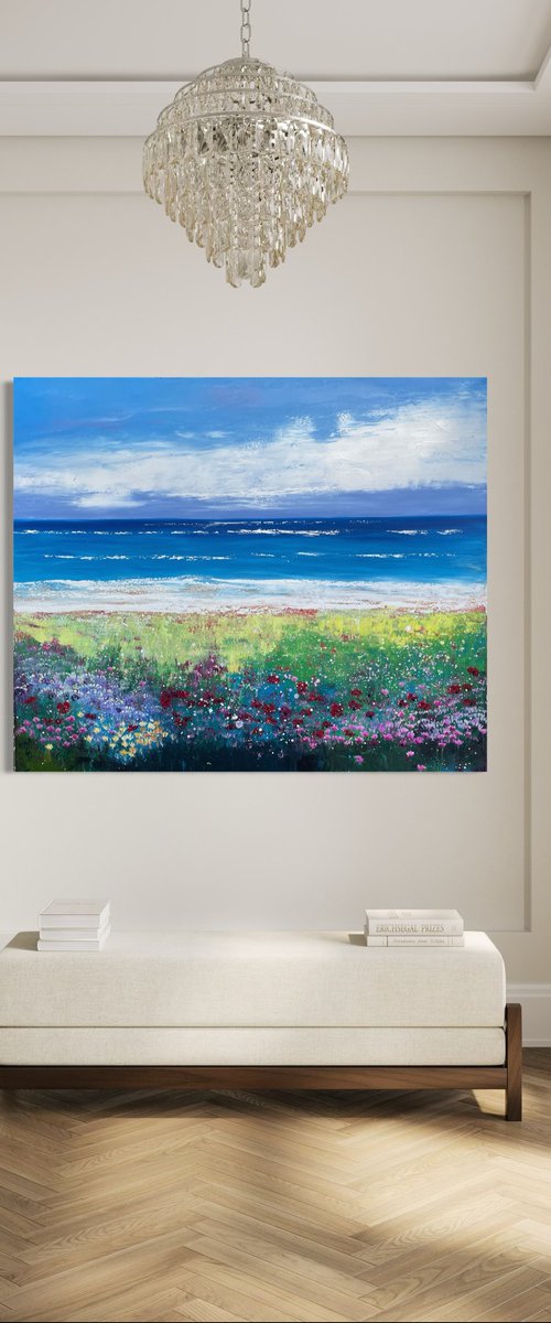 Wild Flowers At The Beach III by Laure Bury