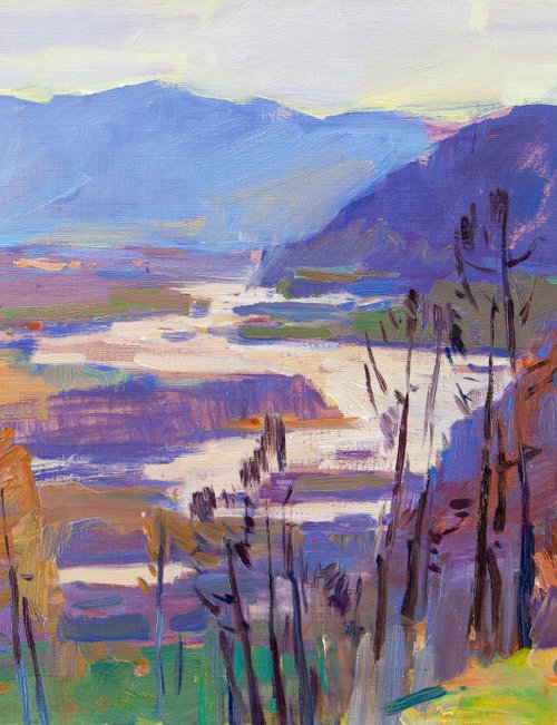 River in the valley by Aleksandr  Kryushyn