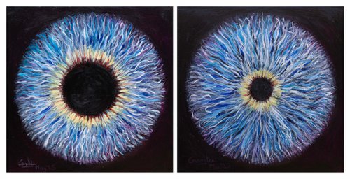 Dilating Blue Iris by Gandee Vasan