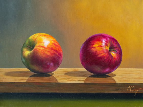 Two Apples. Still Life/17