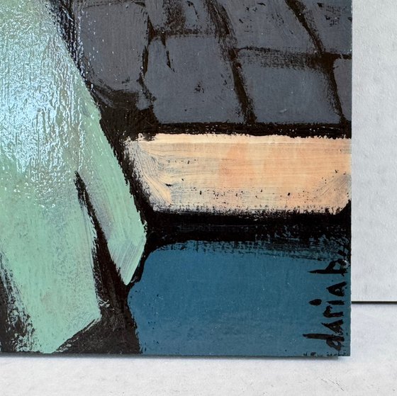 Painting "Man Sitting Alone"