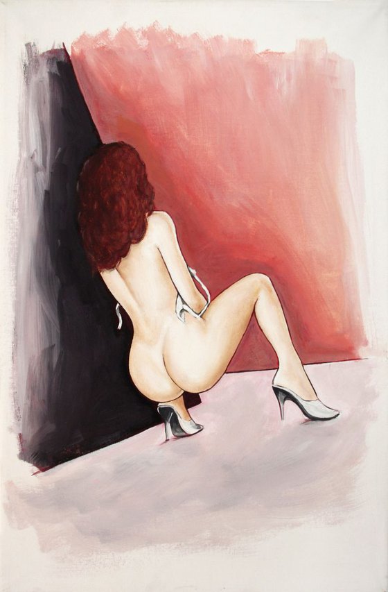 "Looking for " nude & erotic , figurative contemporary art painting