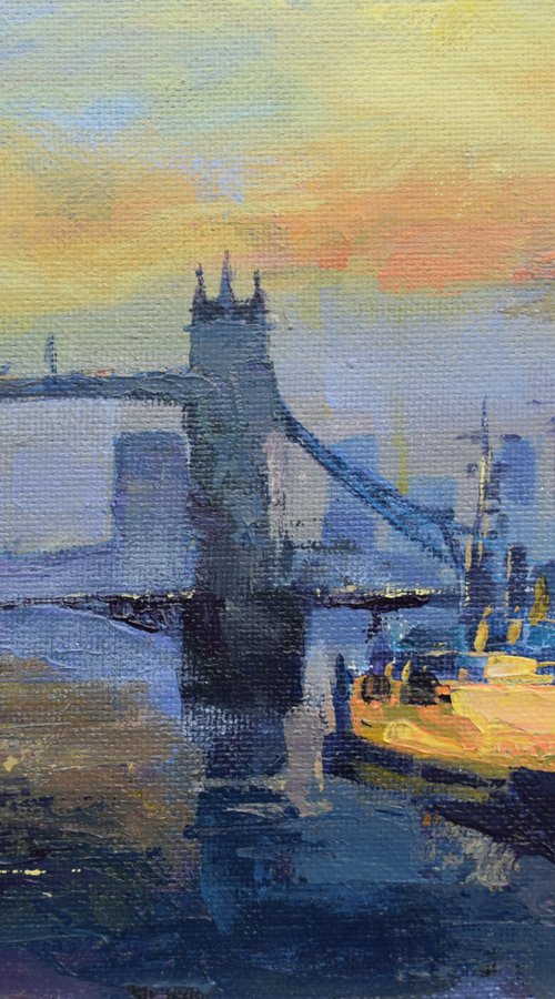 Magic of Tower bridge by Goran Žigolić Watercolors