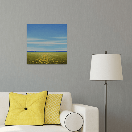 Yellow Flowers - Colorful Flower Field Landscape