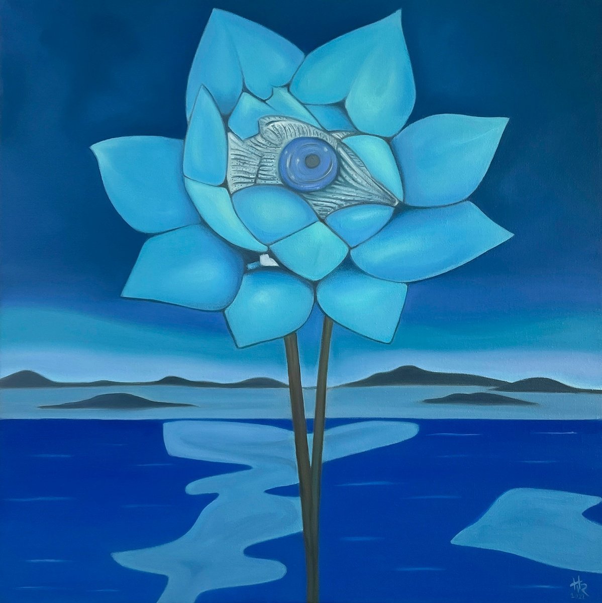 Blossom Blue 4 by Helena Revuelta