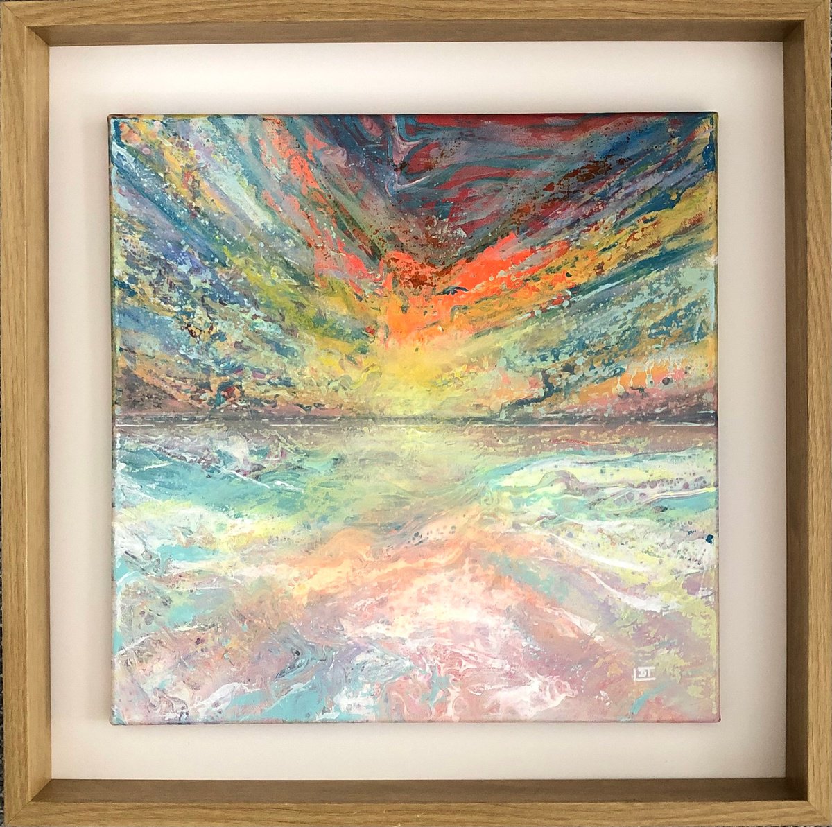 Paradise Sky By Lucyanne Terni, 16 X 16, Artwork For Sale On Artfinder