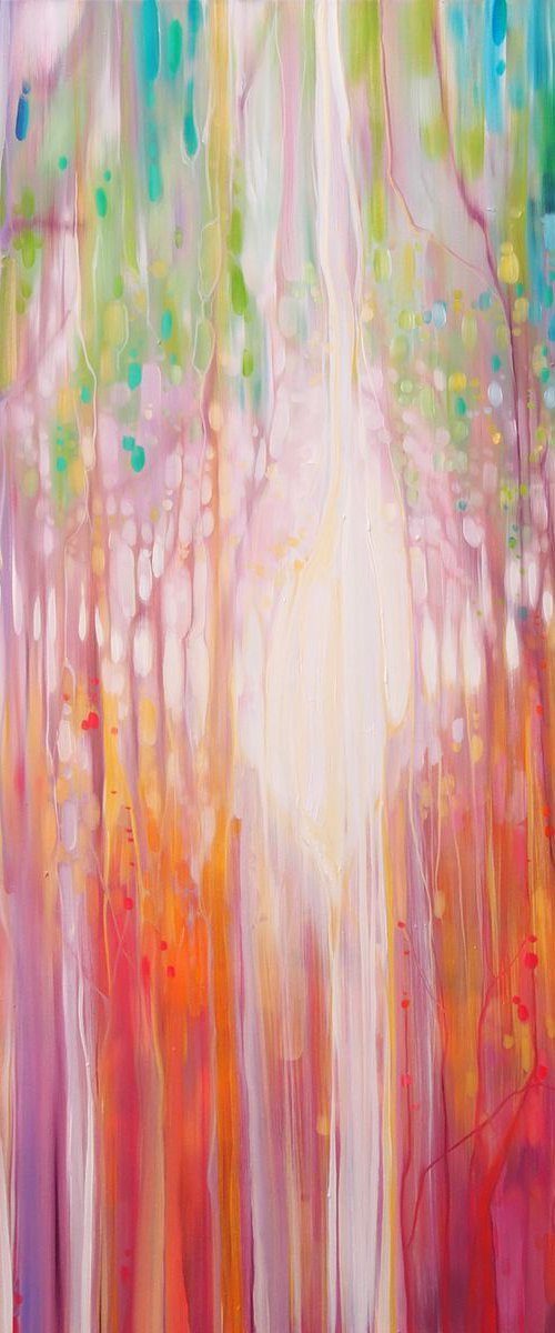 Revelation - a path through an autumn wood by Gill Bustamante