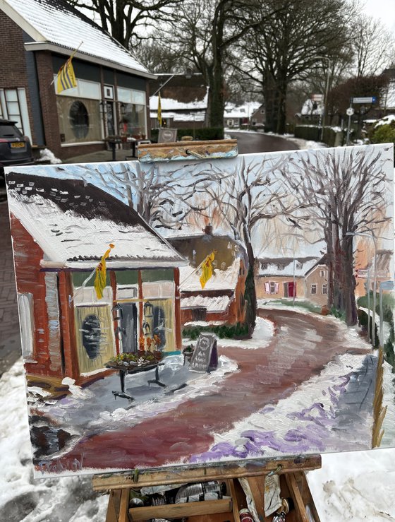 Dalen Flower Shop in Winter