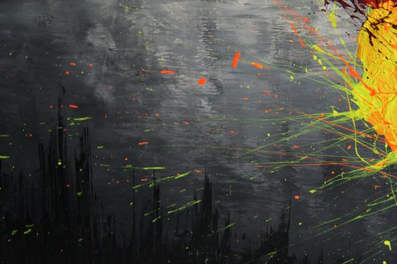 Twisting Fire IX (Spirits Of Skies 080195) (100 x 80 cm) XXL (40 x 32 inches)