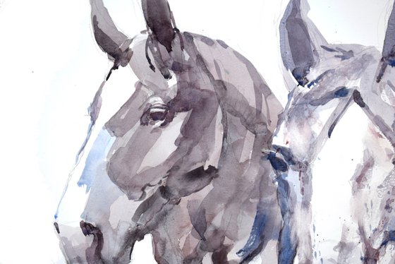 Three horses (70x50)