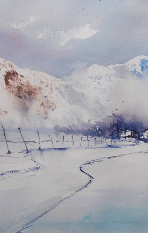 winter landscape 12 by Giorgio Gosti