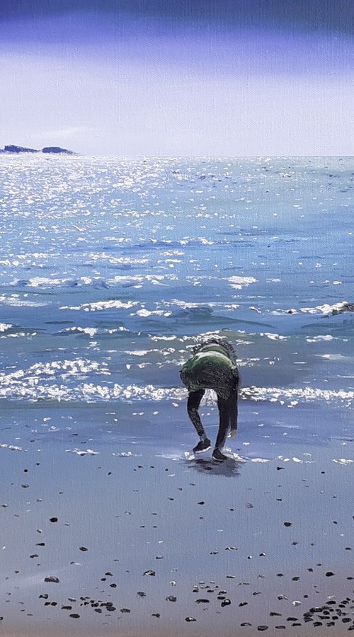 Picking Pebbles Waterville by Cathal Gallagher