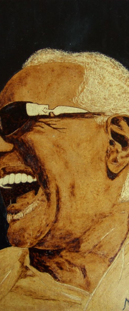 Ray Charles by MILIS Pyrography