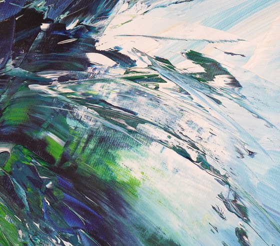 Turquoise Blue Waves C 2