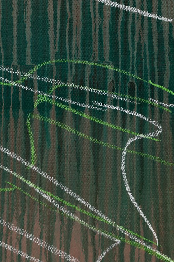 Monstera Double Shadows Green White