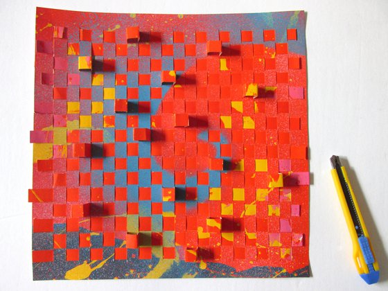 abstract paper weaving