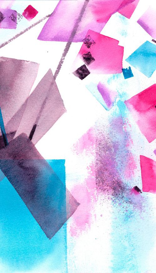 Cascade - abstract by Anjana Cawdell