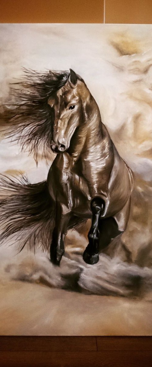 "Wild spirit" 80x100 cm by Karolina Matonienė