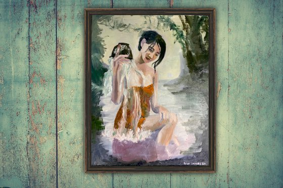 Woman Bathing