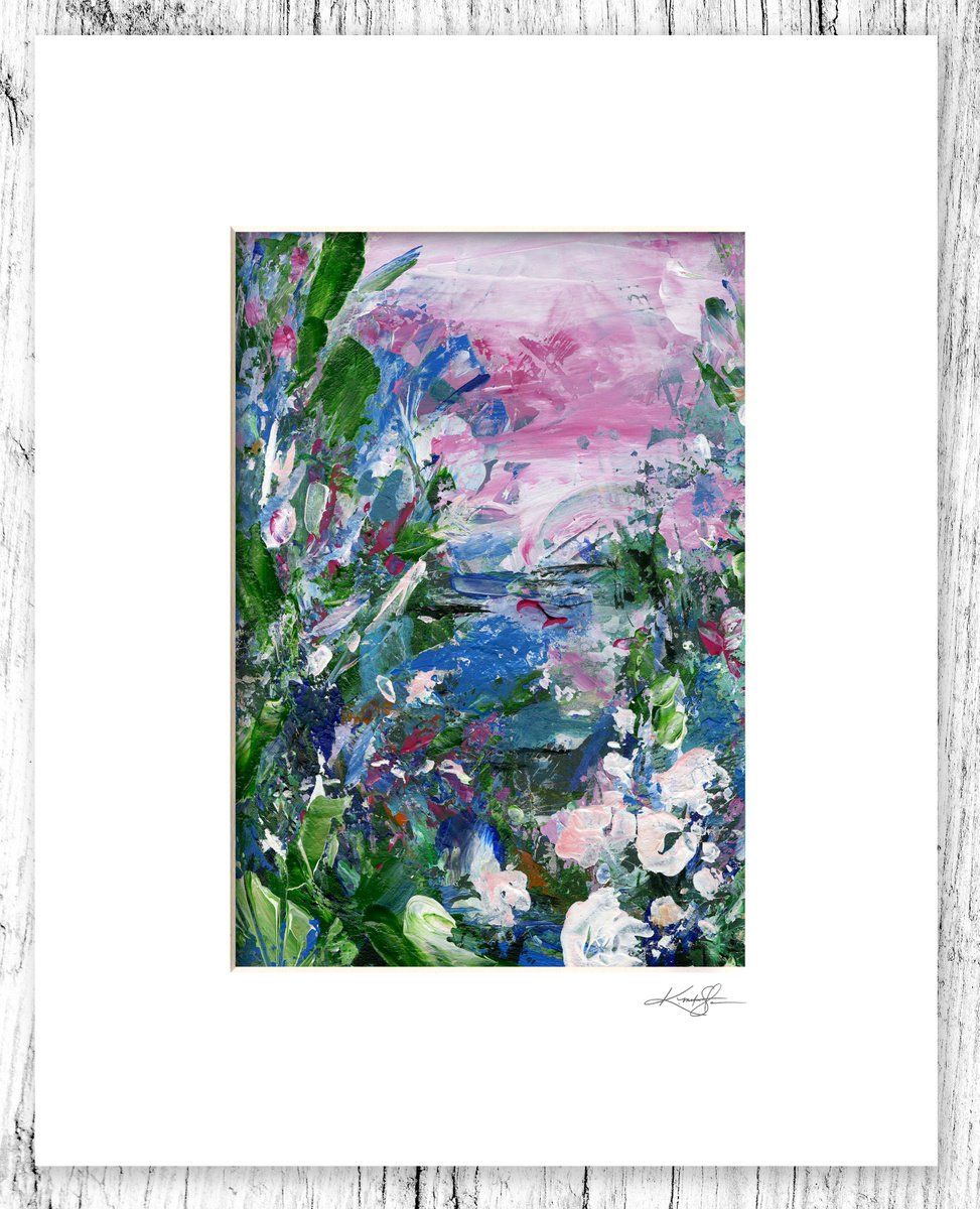 A Meadow Journey 11 - Mixed Media Floral Painting by Kathy Morton Stanion by Kathy Morton Stanion