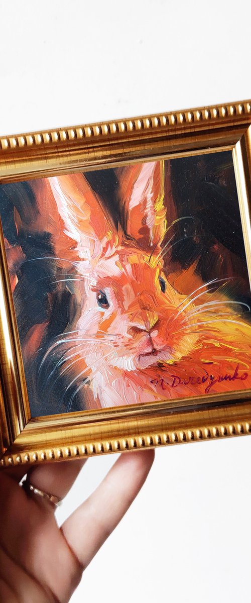 Red rabbit by Nataly Derevyanko
