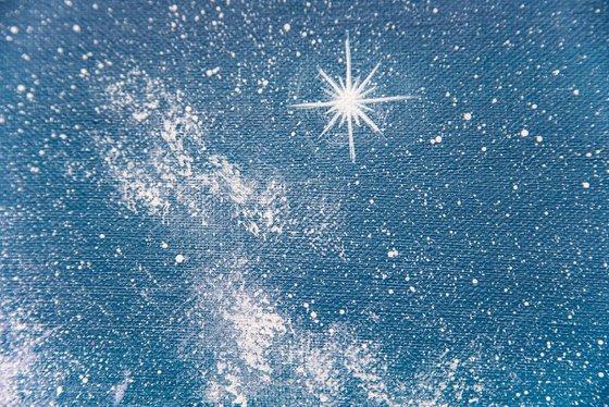 Pink sakura blossoms at night