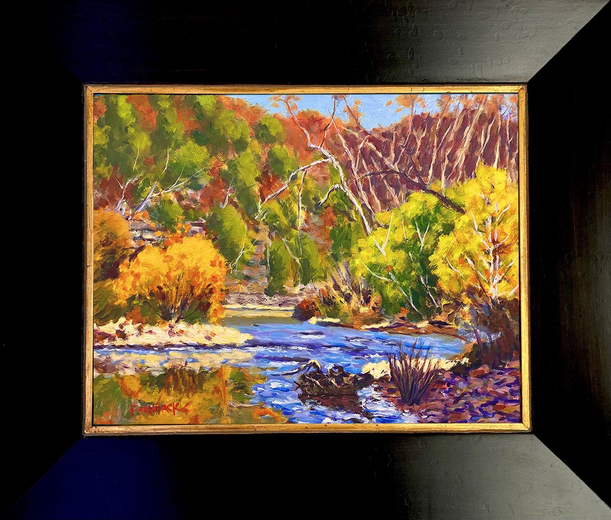 Afternoon On The Jacks Fork By Daniel Brian Fishback, 21 X 18, Artwork For Sale On Artfinder