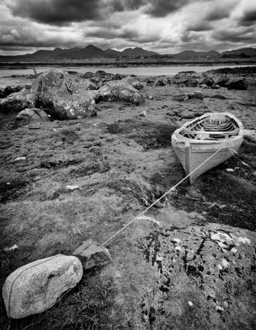 Wooden Fishing Boat  Connemara - County Galway Ireland by Stephen Hodgetts Photography