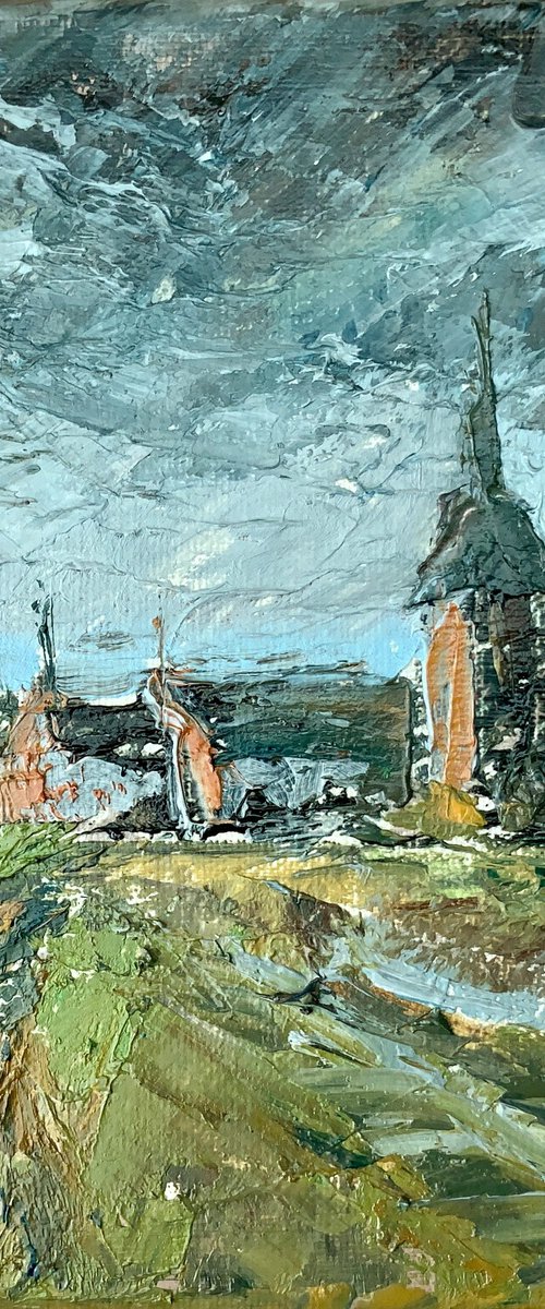 A Countryside Chapel Amidst the Storm by Alexandra Jagoda (Ovcharenko)