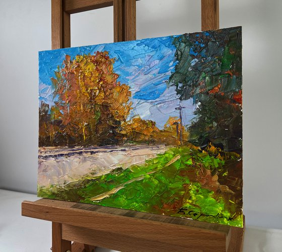 Autumn Silence on the Road