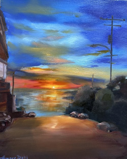 Sunset in Laguna by Grace Diehl