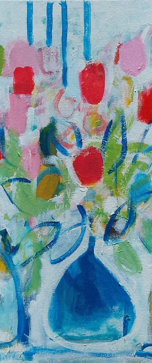 Still Life and Blue Vase II by Jan Rippingham