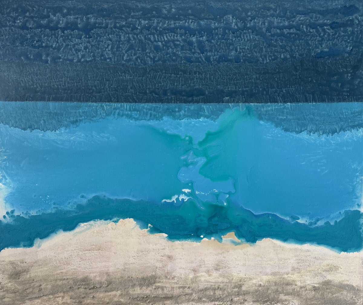 Blistering Blue By Andrew Lennon, 64 X 54, Artwork For Sale On Artfinder