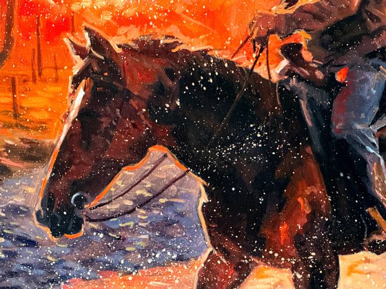 Sunset in the Saddle