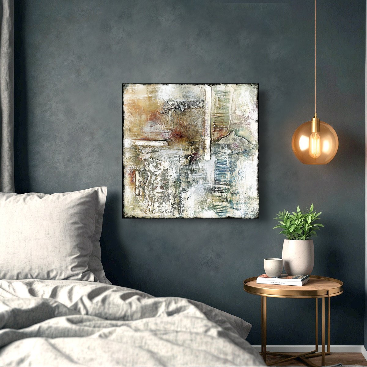 Expressive Painting , When Love Remains 2 By Kathy Morton Stanion, 20 X 20, Artwork For Sale On Artfinder