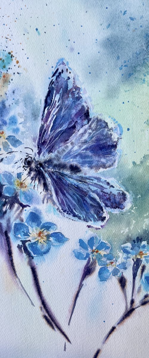 Forget me nots by Larissa Rogacheva