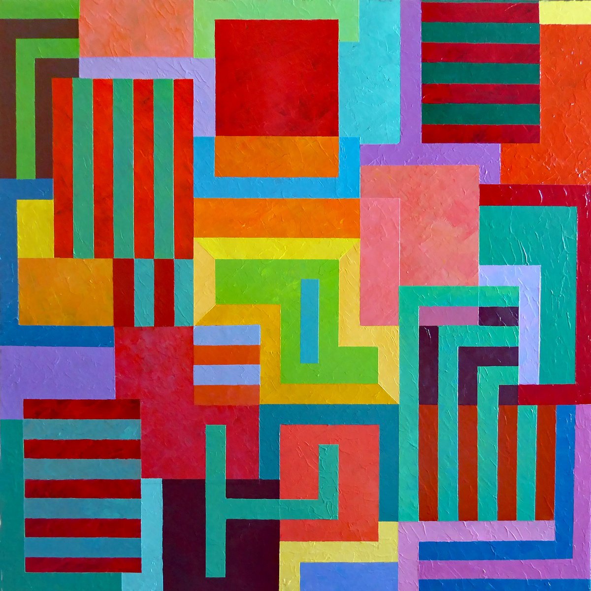 Horizontal/Vertical By Stephen Conroy, 30 X 30, Artwork For Sale On Artfinder
