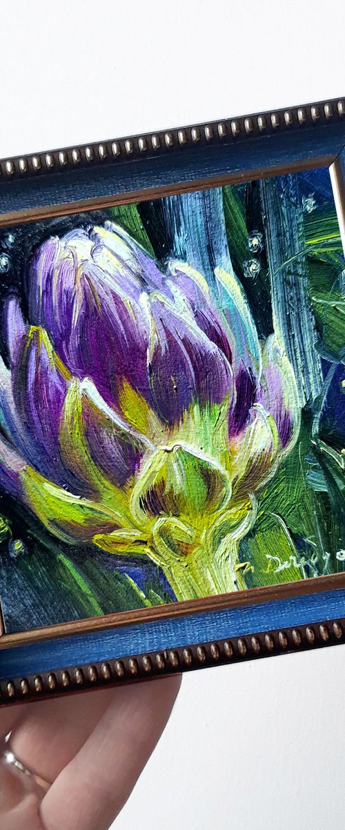 Artichoke flower by Nataly Derevyanko