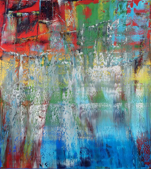 100x90 cm Abstract painting Original abstract artwork by Vadim Shamanov