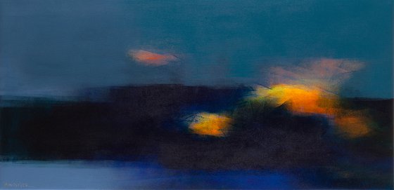 Large abstract Nocturnal and fire - Night scene