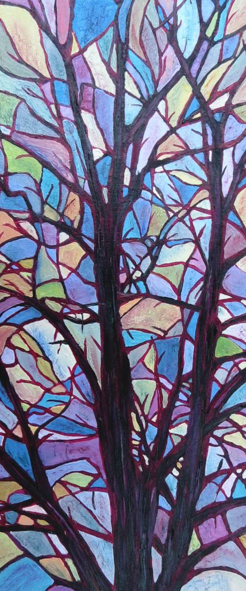 Painted Sky Tree by Roz Edwards