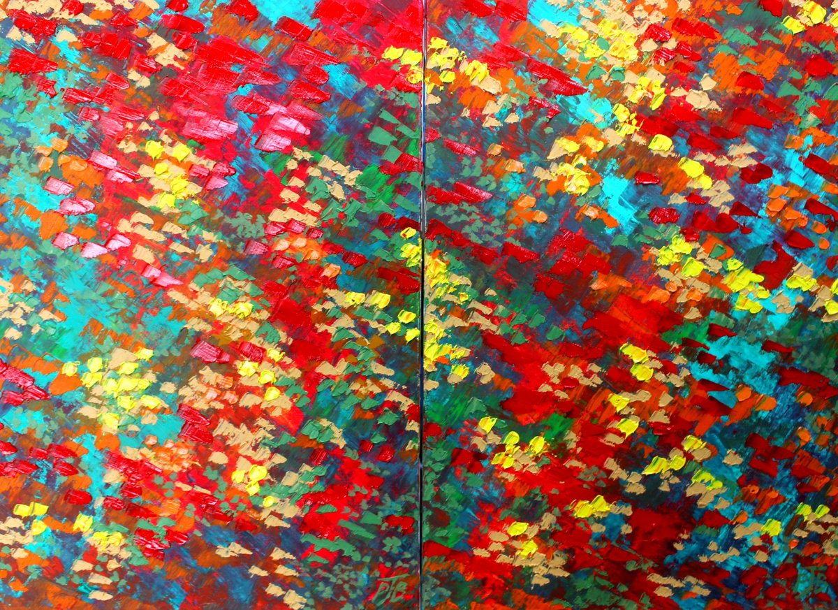 Autumn Palette I &Amp; Ii. Diptych By Paul J Best, 33 X 24, Artwork For Sale On Artfinder