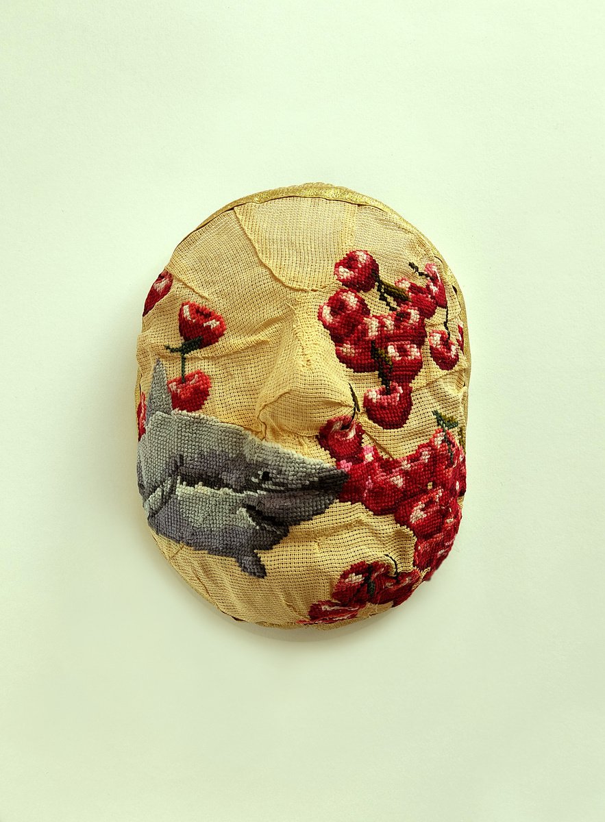 Surrealistic Portrait Sculpture By Andromachi Giannopoulou, 7 X 9, Naked, Original Artwork