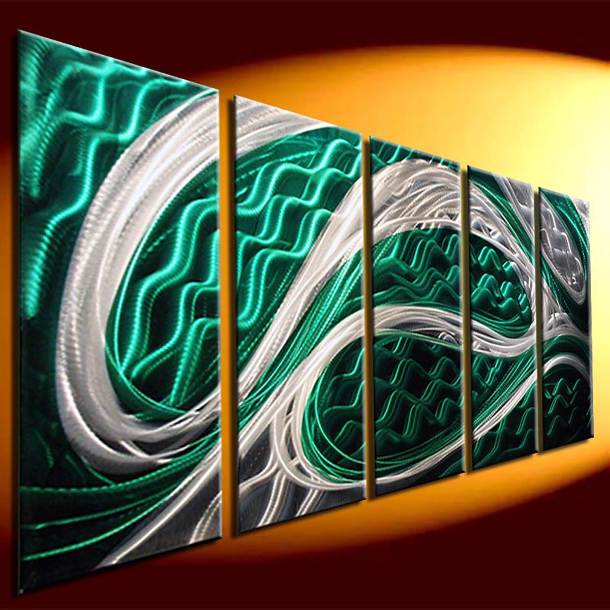 Abstract Painting By Dong Su, 25 X 10, The Legend Of Waves, Original Artwork