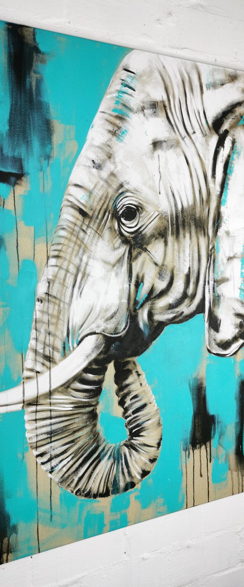 ELEPHANT #22 - Series 'One of the big five' by Stefanie Rogge