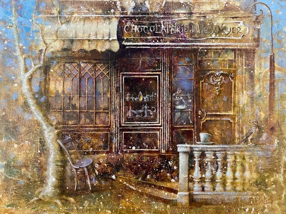 French Café Chocolate Shop