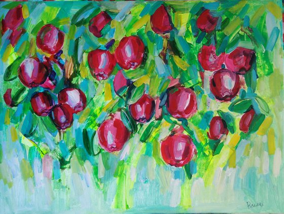 Apple tree-80x60cm.