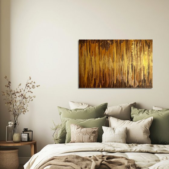 Golden Fire 60x90x2 cm